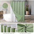 thumbnail image 7 of Green Bathroom Accessories Set – 5PCS Sage Green Bathroom Accessories Set with Shower Curtain, Soap Dispenser, Toothbrush Holder, Tumbler & Cotton Jars – Bath Decor for Home, 7 of 7