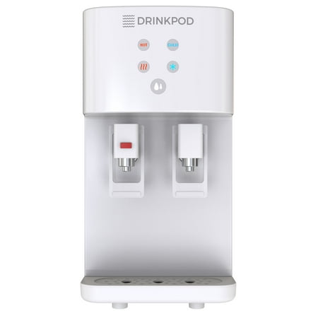 

Drinkpod DP2000 2000 Series Touchless Bottleless Hot & Cold Water Cooler Dispenser with 4 Stage Purification Complete Installation Kit & Cafe Connect
