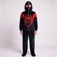 thumbnail image 5 of Superhero Cosplay Full Zip Mask Hoodie, Spider Web Print Sweatshirt for Boys Halloween Fancy Dress Party Cosplay, 5 of 5