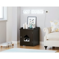 PAWLAND Decorative Cat House,Cat Home, Indoor Pet Crate - Litter Box Enclosure