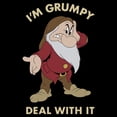 thumbnail image 2 of Men's Disney Snow White I'm Grumpy Deal With It Portrait Sweatshirt Color: Black Size: XXL, 2 of 4