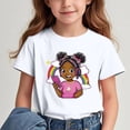 thumbnail image 2 of GreatBaby T-shirt Respirant pour Enfants avec Manches Courtes pour Garçons Filles Rentrée des Classes Saison Col Rond Manches Courtes Hauts Décontractés Polyvalents pour Extérieur (Blanc3,5 Ans), 2 of 7
