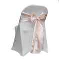 thumbnail image 3 of Your Chair Covers - 10 Pack Satin Sashes Peach/White Striped, 3 of 4