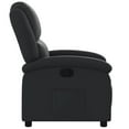 thumbnail image 5 of vidaXL Recliner Chair Black Real Leather, 5 of 5