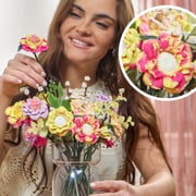 Blooms by Play-Doh Garden Flower Bouquet Craft Kit for Adults, Includes DIY Tools & Scented Compound