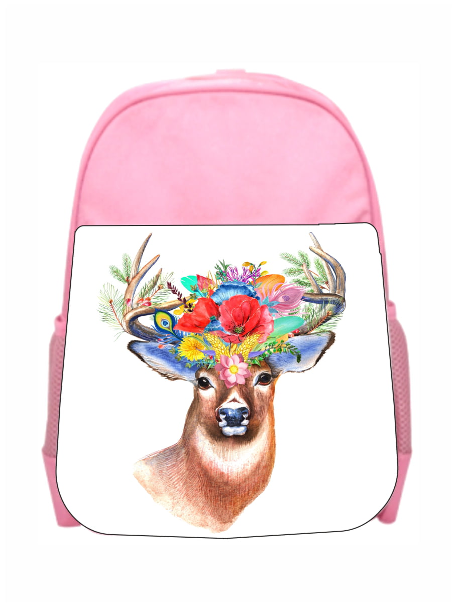 Deer Casual Backpack School Bag Computer Book Bag Travel Hiking Camping Daypack for Girls Boys Men and Women