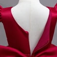 thumbnail image 4 of V-Back Satin Flower Girl Dress Toddler Communion Gown Formal Dresses, 4 of 6