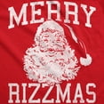 thumbnail image 2 of Merry Rizzmas Crewneck Sweatshirt Funny Sarcastic Christmas Santa Graphic Novelty Xmas Longsleeve Sweater, 2 of 8