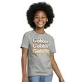 thumbnail image 3 of Gobble Gobbler Thanksgiving Crewneck T Shirts Boy Girl Teen Brisco Brands L, 3 of 6