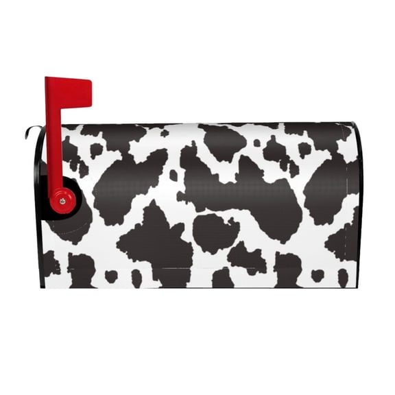 Picia Cow Skin 2 Magnetic Mailbox Cover Standard Size-21x18 in