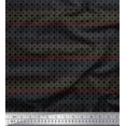thumbnail image 1 of Soimoi Black Modal Satin Fabric Circle Geometric Printed Fabric 1 Yard 42 Inch Wide, 1 of 5