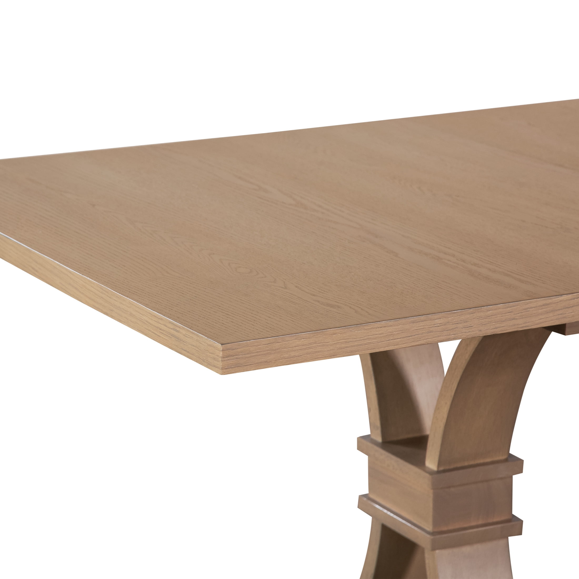 Christopher Knight Home 63"-78" Rustic Extendable Dining Table, Solid Wood X-Base, Light Natural