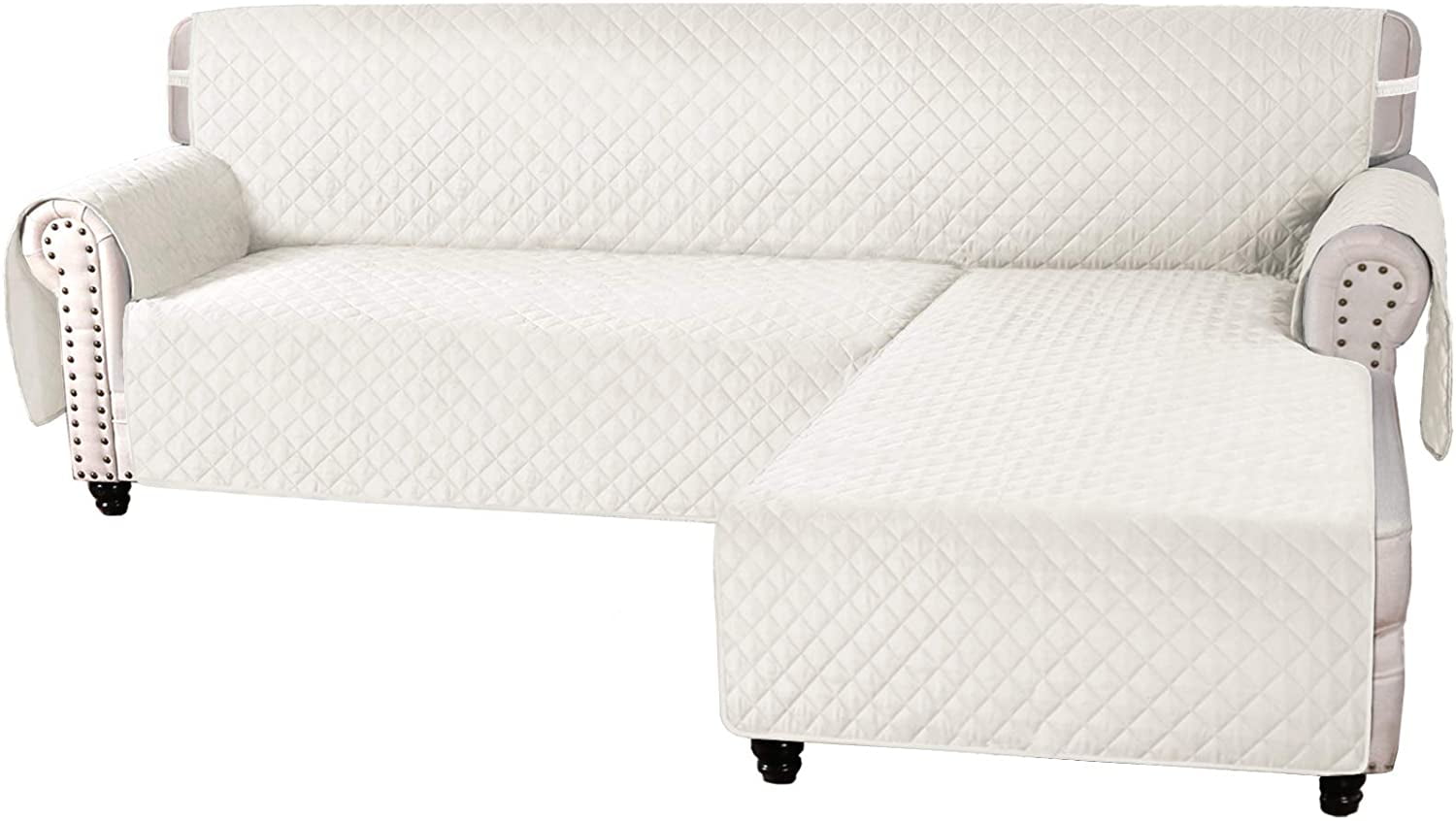 Chaise Lounge Slipcover Sectional Couch Covers for Dogs Rose Home Fashion Reversible Chaise Lounge Cover Chaise Lounge: Grey/Beige Chaise Lounge Slipcover Sectional Couch Covers for Dogs Rose Home Fashion Reversible Chaise Lounge Cover Chaise Lounge: Grey/Beige