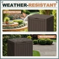 thumbnail image 2 of Patiowell 40 Gallon Outdoor Deck Box, Lockable Weatherproof Plastic Storage with Handles for Patio, Garden, Pool, 2 of 7