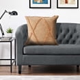 thumbnail image 6 of Ox Bay Sara 18" x 18" Frappe Shag Diamond Cotton Adult Decorative Throw Pillow Cover, 6 of 9