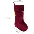 thumbnail image 5 of Dalrosia Christmas Stockings Green and Red Velvet Christmas Stockings with Tassel for Family Kids Decorations for Farmhouse Fireplace Hanging, 5 of 5