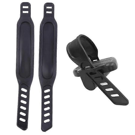pair of new exercise bike pedals with stirrups fitness equipment accessories Hfmqv