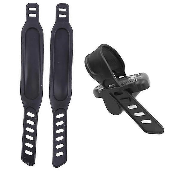 pair of new exercise bike pedals with stirrups fitness equipment accessories Hfmqv