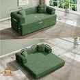 thumbnail image 5 of Daluvenix 4-in-1 Folding Convertible Sofa Bed 81 Inch Oversized Corduroy Upholstered Boneless Couch Loveseat Sleeper with Pull Out Bed Green, 5 of 10