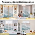 thumbnail image 6 of Beach Coastal Kitchen Curtains Short 54 Inch Length, Blue Nautical Summer Ocean Seaside Grommet Top Bedroom Living Room Curtains, Light Filtering Cafe Curtain Drapes 2 Panels Set 84''x54'', 6 of 9