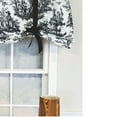 thumbnail image 3 of RLF Home Modern Design Classic Pique Tie-Up Window Valance 50" x 18" Black, 3 of 4