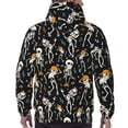 thumbnail image 3 of Bingfone Dancing Skeleton Party Men's Drawstring Hoodie Long Sleeve Pocket Sweatshirts-Large, 3 of 6