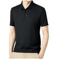 thumbnail image 2 of Up to 65% off Shirt Men, Xunlbb Mens Fashion Casual Solid Pullover Round Neck Buttons Short Shirts, 2 of 4