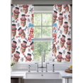 thumbnail image 3 of Sheer Curtains 63 Inches Length 2 Panels Set, Window Sheer Curtains for Living Room/Bedroom, Light Filtering Rod Pocket Curtain 52''x63''x2, 3 of 8
