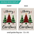 thumbnail image 2 of Merry Christmas Garden Flag 12 x 18 Inch Double Side Buffalo Check Plaid Christmas Tree Yard Flag for with Winter Holiday House Outdoor Decor, 2 of 6