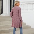 thumbnail image 6 of Women's Knitted Cardigan Long Sleeve Loose Sweater Casual Cardigan with Pockets Autumn, 6 of 6