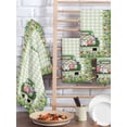 thumbnail image 2 of Spring Easter Kitchen Dish Towels for Drying Dishes Set of 2, Easter Eggs Bunny Truck Botanical Green Plaid Waffle Weave Microfiber Hand Tea Bathroom Towels Quick Dry & Absorbent Towel 15.7x23.6, 2 of 7