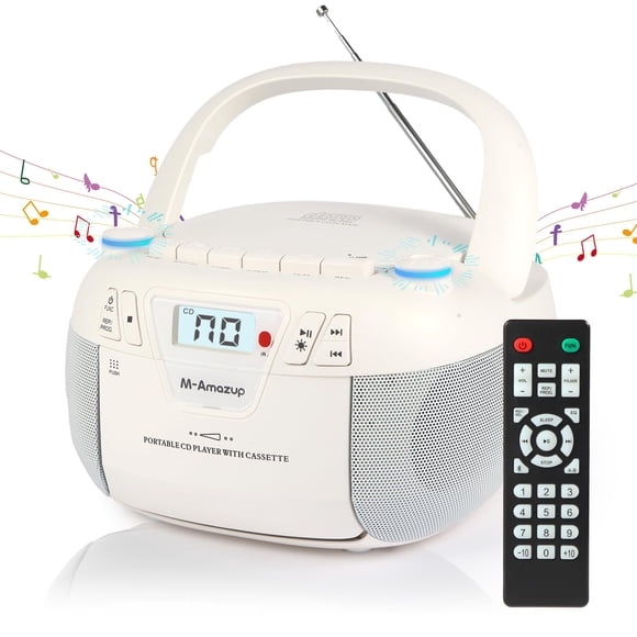 Reproductor de casetes de CD Boombox M-Amazup Radio Bluetooth