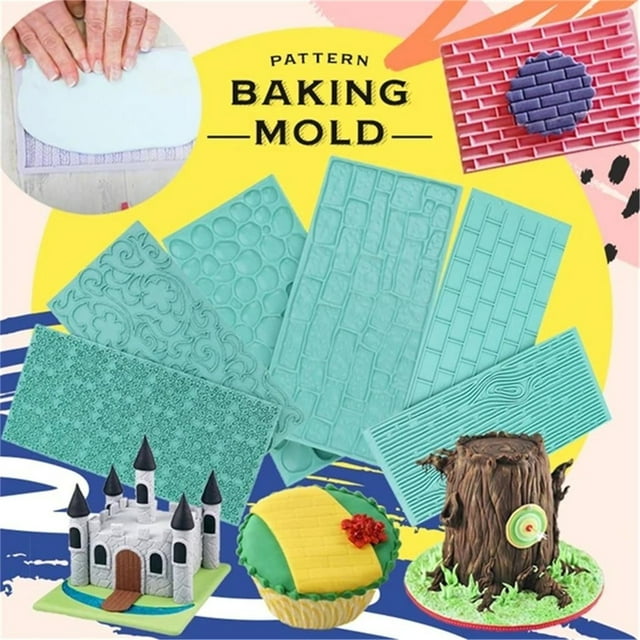 Vaidha Cake Decoration Pattern 2pcs Fondant Printing Set