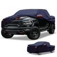 thumbnail image 1 of Ofertas Únicas 1 Pcs Cubierta de Automóvil Universal Impermeable para Todo Clima Protección Exterior Completa Anti-UV Sol Lluvia 190T-PU Azul Marino Ajuste para Camiones de Longitud de 229" a 242", 1 of 1
