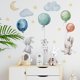 thumbnail image 3 of CHAO Pósteres decorativos para habitación infantil (niña) - Motivo animales de la selva + globo inflable - Gris/Rosa, 3 of 5