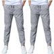 thumbnail image 1 of Odeerbi 3-13 Años Niños 2 Pcs Algodón Lino Pantalones de Deporte Deportivo Entrenamiento de Verano Pantalones de Jogger de Color Sólido Casual Pantalones Sueltos, 1 of 6