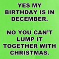 thumbnail image 3 of CafePress - Christmas Birthday T Shirt - Light T-Shirt - CP, 3 of 4