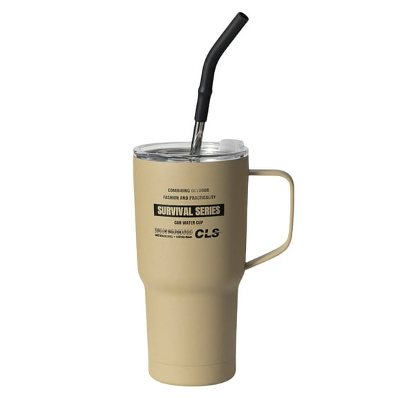 20oz Insulated Drink Tumbler with Lid & Straw - Leakproof Stainless Steel Cup for Hot & Cold Beverages