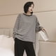 thumbnail image 4 of Conjunto de pijama para mujer, ropa de dormir de manga larga, conjuntos de pijama con cuello redondo, 4 of 5