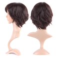 thumbnail image 2 of Perruque Synthétique Bouclée Longue avec Franges Perruques Cheveux Courts Perruques Résistant à la Chaleur Pleine Tête Perruque Complète pour les Femmes Blondes, 2 of 4