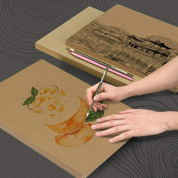 FEPITO 60 Hojas De Papel Kraft De 8.5 X 11 Pulgadas, Papel Marrón