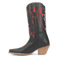 thumbnail image 3 of Dingo Womens Queen A Hearts Round Toe Embroidered Cowboy  Mid Calf Boots, 3 of 5