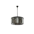 thumbnail image 5 of Sydney 8 light Matte Black Chandelier Silver Shade (Grey) Royal Cut Crystal, 5 of 9