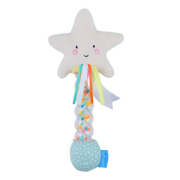 Taf Toys Star Rainstick Rattle, Musical Shake & Rattle Rainmaker Toy, Musical Instrument for Babies and Toddlers for Sensory and Motor Skills Developm