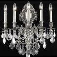 thumbnail image 2 of Elegant Lighting Monarch Traditional Pewter 5 Light E12 Royal Crystal Wall Sconce, 2 of 2