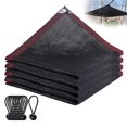 thumbnail image 2 of Bearachild Tela de sombra de * 2m Lona de sombra de gran tamaño Ultra Durable Black Outdoor Sun Shade Screen Mesh Net Lonas con 10 bolas Jardín y Patio, 2 of 6
