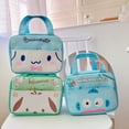 thumbnail image 3 of Ruunjoy sanrio lindo bolso de almuerzo kawaii anime Kuromi Cinnamoroll Kitty melodía lienzo portátil estudiante bento bolso de mano bolsa de almuerzo, 3 of 4