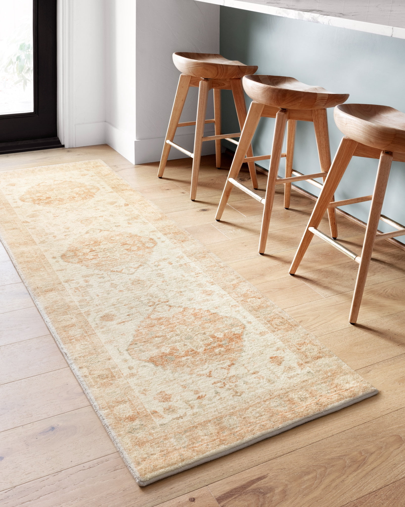 Loloi Rosette Ivory / Terracotta 3'-3" x 5'-3" Accent Rug