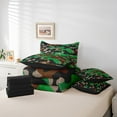 thumbnail image 4 of Erosebridal Ensembles de Literie Camouflage Vert Format Simple, Ensembles de Douillette Camouflage Militaire avec Draps, Literie Réversible Armée Dessin Animé Format Simple, Décor de Chambre Léger, 7 Pcs, 4 of 6