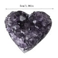 thumbnail image 3 of Iumwxz Natural Uruguayan Amethyst Cluster Heart Shaped Crystal Specimen Authentic Stone for Collectors Spiritual Decor Gift for Christmas, 3 of 3